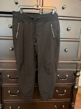 Athleta Black Women's Jogger Track Pants with Zip Pockets